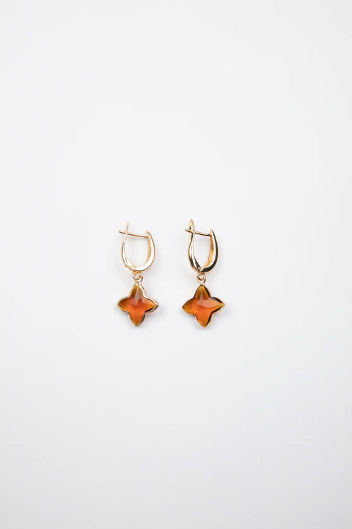HOLIDAY Clover Earrings | Chocolate