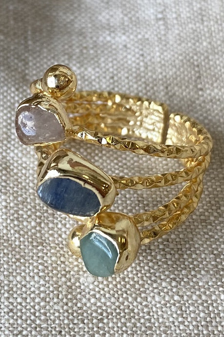 Nitsa Triple Stone Ring