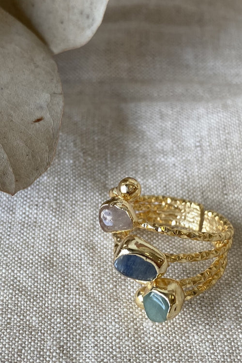 Nitsa Triple Stone Ring