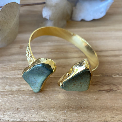 Fedor Double Stone Cuff Bracelet