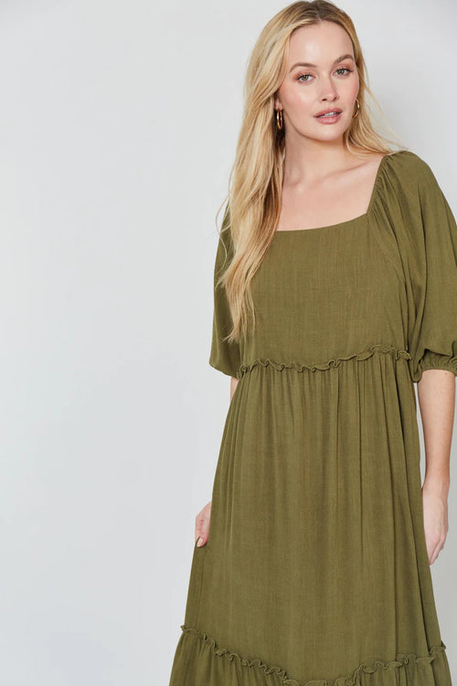 Isle of Mine | VERA TIERED MAXI- EVERGREEN