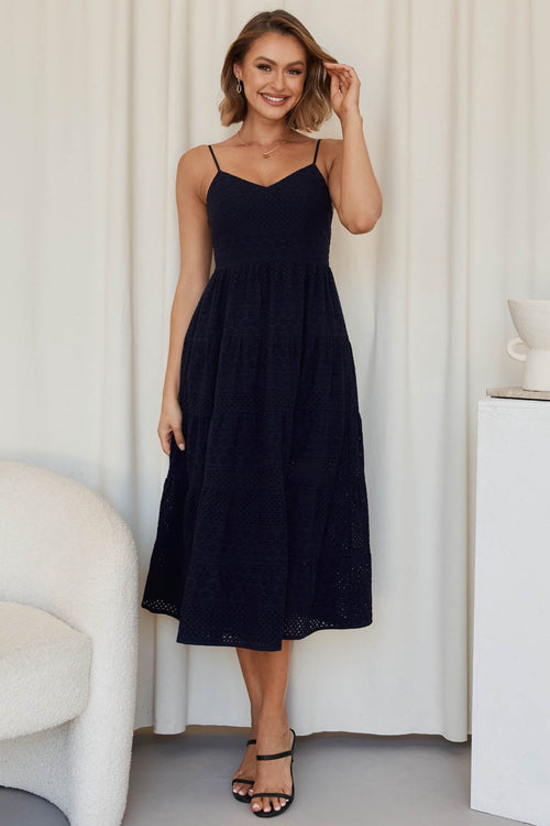 MILA DRESS - NAVY